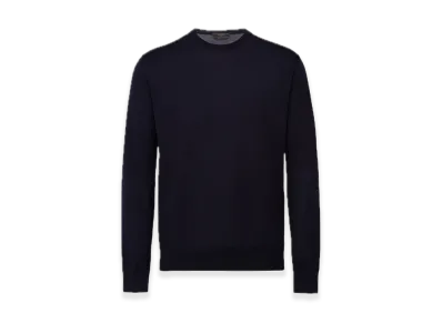 PRADA Worsted Wool Sweater "Navy"