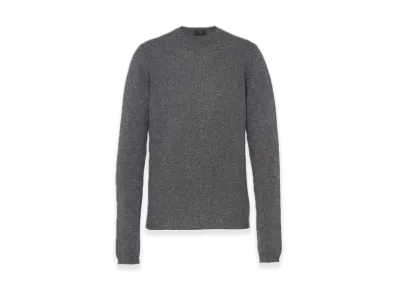 PRADA Cashmere Crewneck Sweater "Gray"