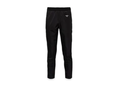 PRADA Wool Re-Nylon Gabardine Trousers "Black"