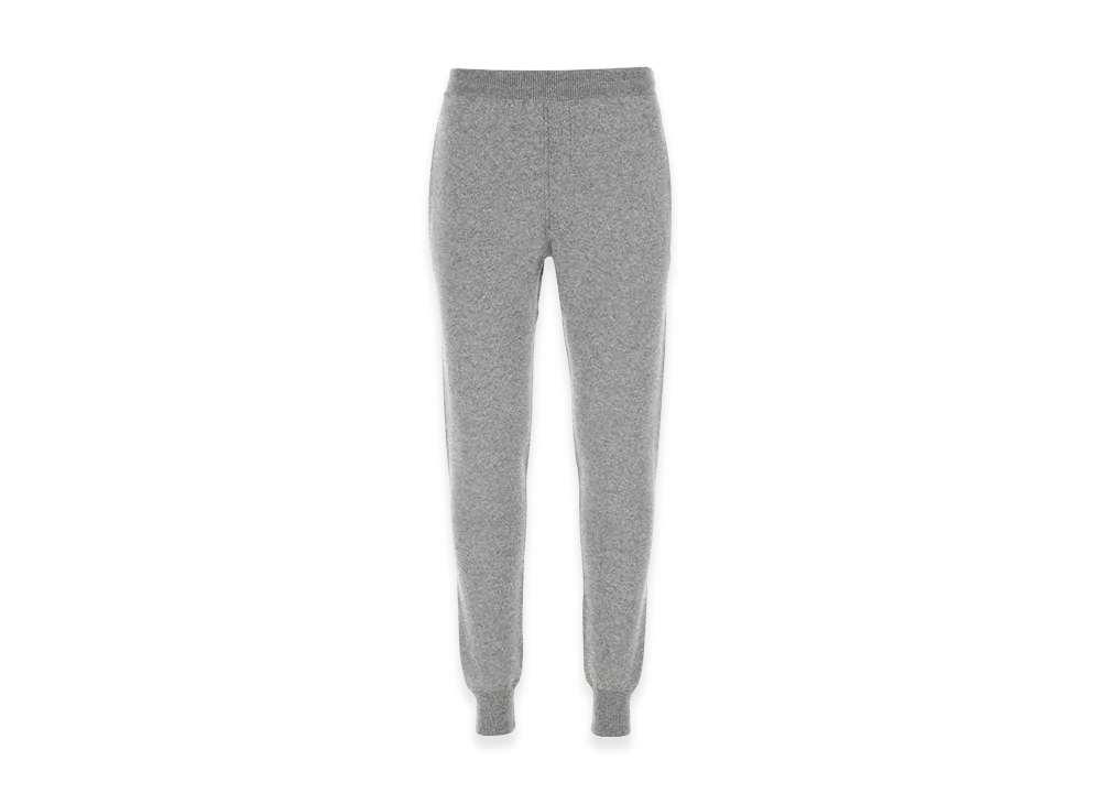 PRADA Stretch Cashmere Blend Joggers "Melange Gray"