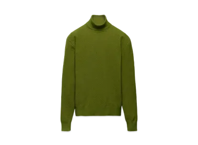 PRADA Men's Re-Nylon Turtleneck Sweater "Olive"