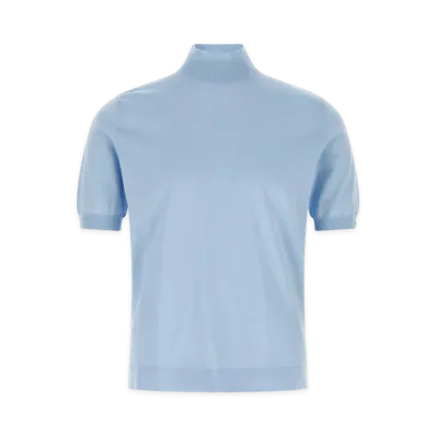 PRADA Intersio Logo Sweater "Light Blue"