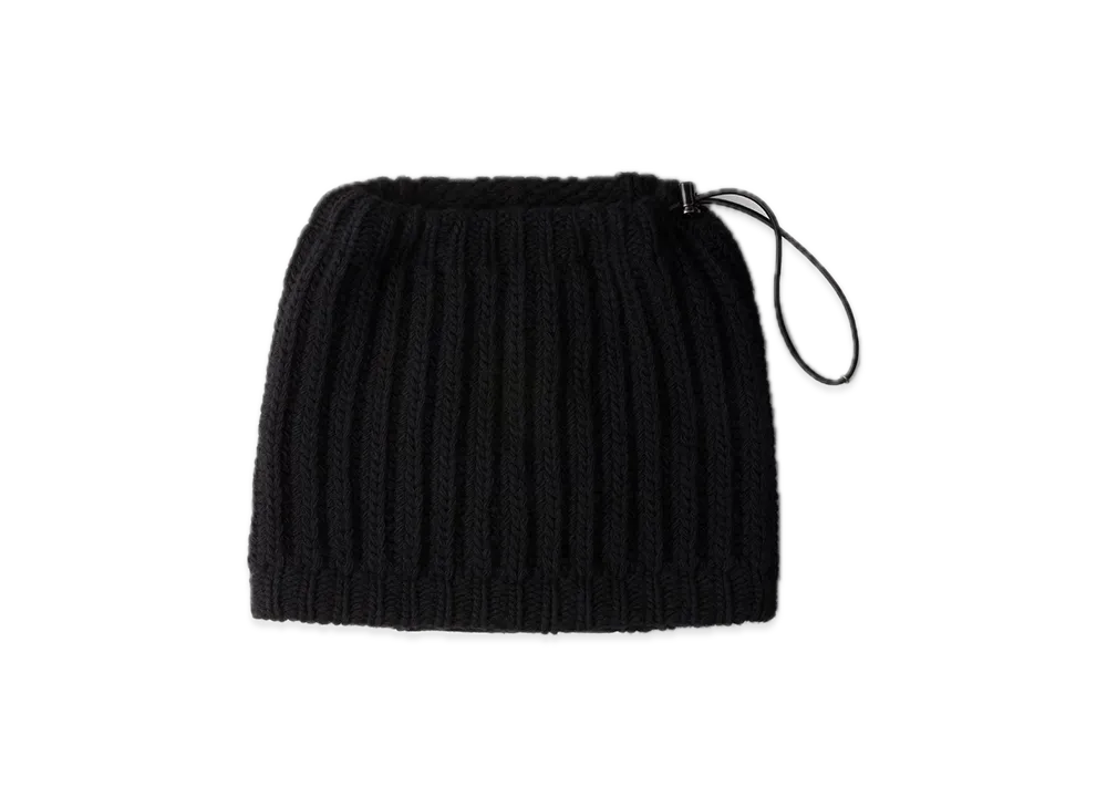 PRADA Wool x Cashmere x Re-Nylon Neck Warmer "Black"