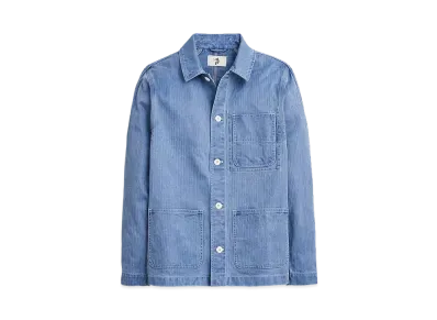UNION x J.Crew Cotton Herringbone Chore Jacket "Vintage Blue"
