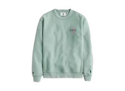 UNION x J.Crew Embroidered Graphic Fleece Sweatshirt "Faded Blue"