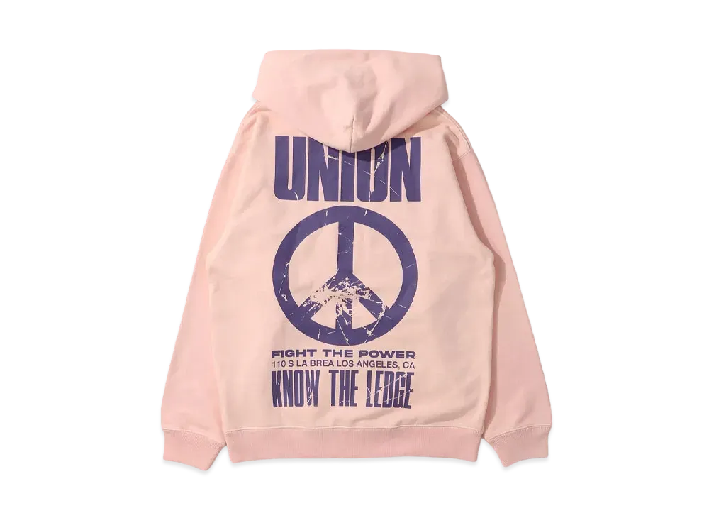 UNION Fight Hood "LT Pink Pigment"