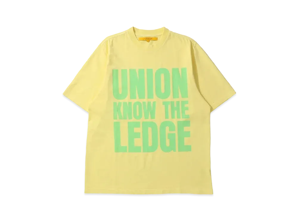UNION Statement Tee "Pale Yellow Pigment"