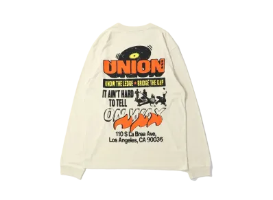 UNION On Wax LS Tee "Bone Pigment"