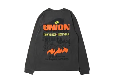 UNION On Wax LS Tee "Vintage Black Pigment"