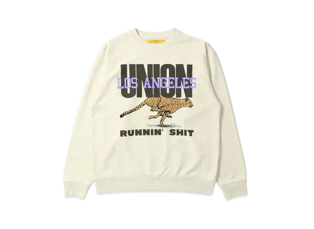 UNION Running Crewneck "Bone Pigment"