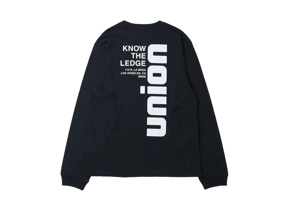UNION VERT LS Tee "Black"