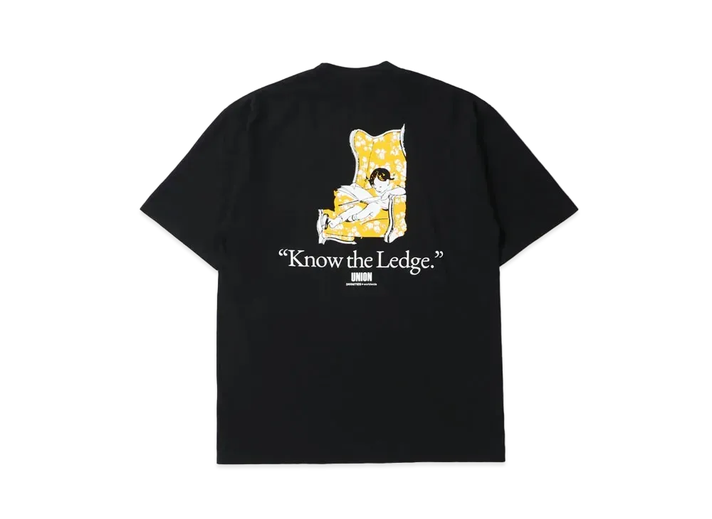 UNION x DIVINITIES Know the Ledge Tee "Black"