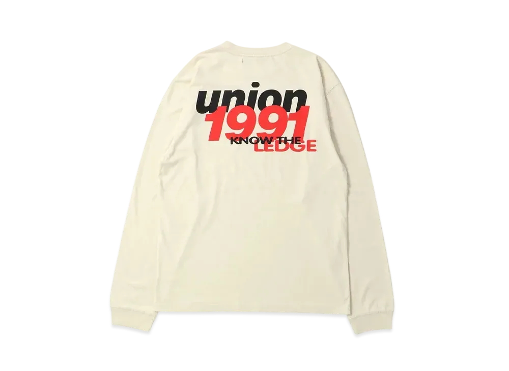 UNION Underground L/S Tee "Bone Pigment"