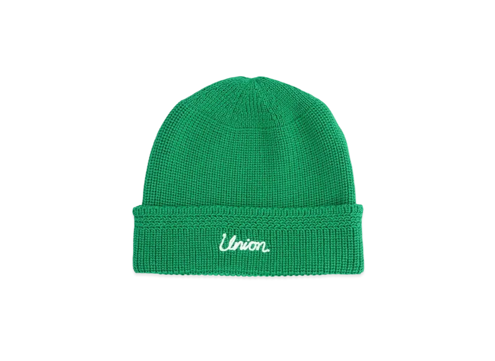 UNION Script Watch Cap "Green"
