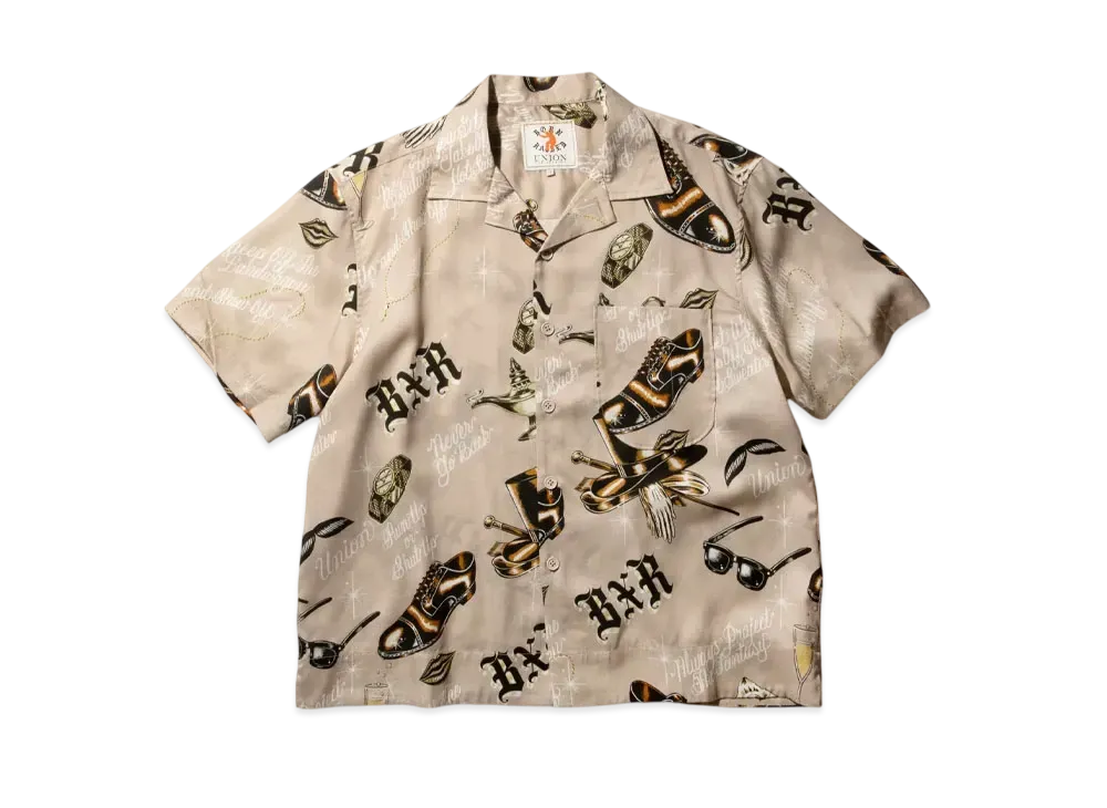 UNION x Born x Raised Gents Of Desire Button Up Shirt "Cream"