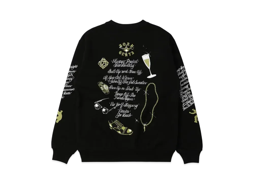 UNION x Born x Raised Gents Of Desire Rules Crewneck "Black"