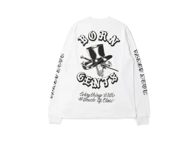 UNION x Born x Raised Gents Of Desire Rocker L/S Tee "White"