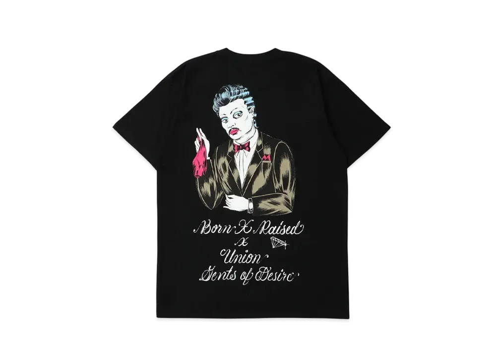 UNION x Born x Raised Gents Of Desire Larry Tee "Black"