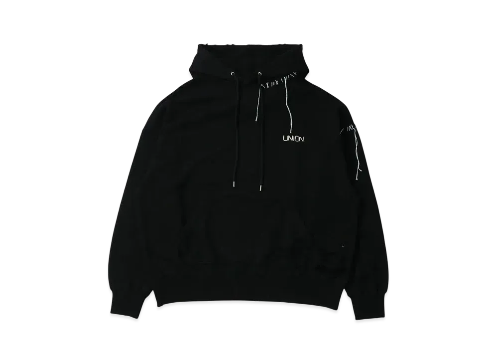 UNION x DISCOVERED Looping Damage Hoody "Black"