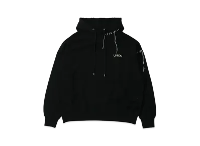 UNION x DISCOVERED Looping Damage Hoody "Black"