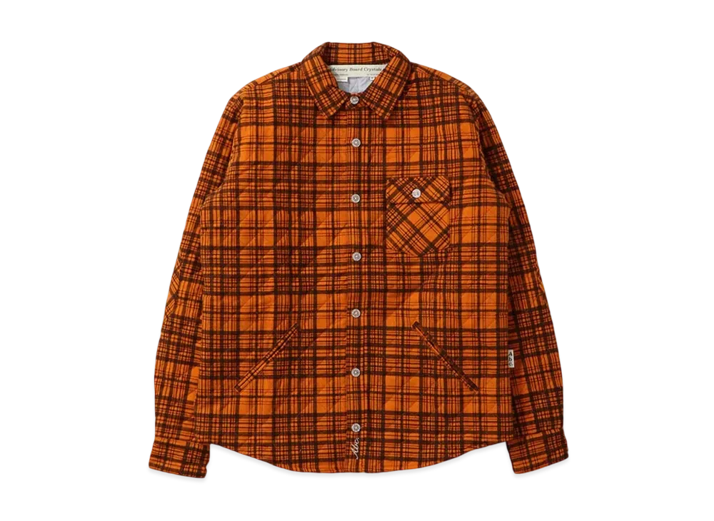 UNION Abc. Alumni Plaid Overshirt "Orange"