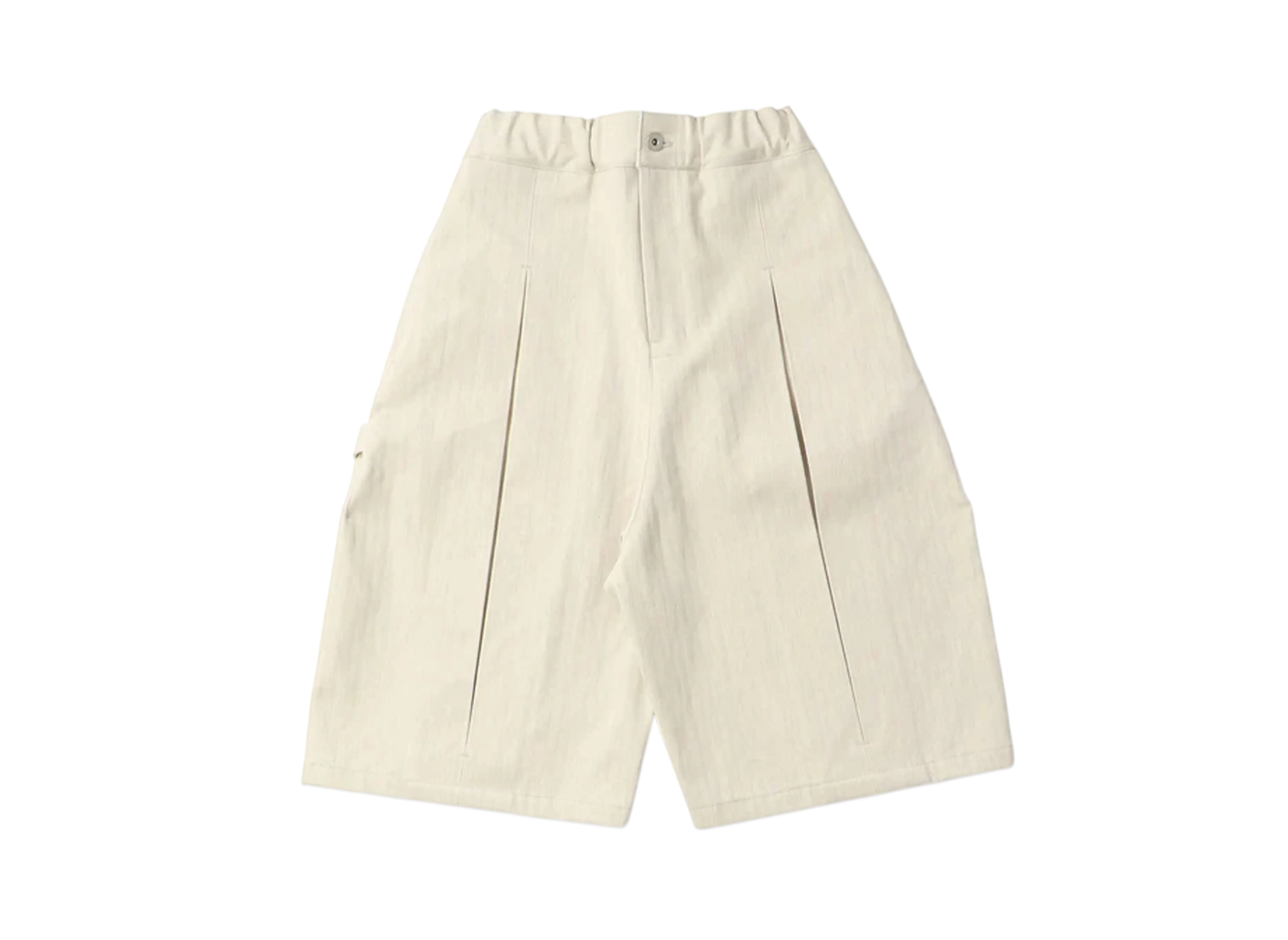 UNION Box Pleat Short Denim Herringbone "Raw Denim"