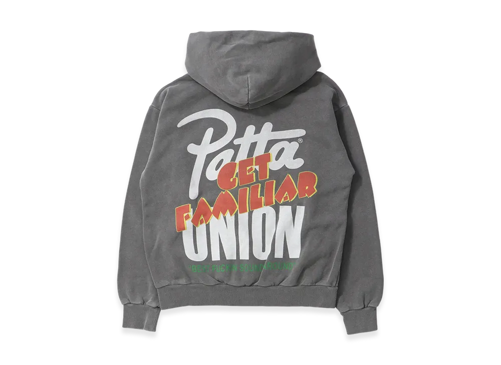 UNION x Patta x Kids of Immigrants x Awake NY Get Familiar Hoodie "Vintage Black"