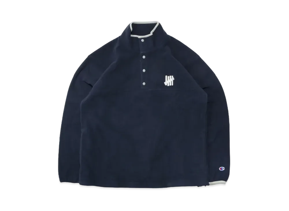 UNDEFEATED CHAMPION POLARTEC SNAP JACKET - C8-N665 "Navy"
