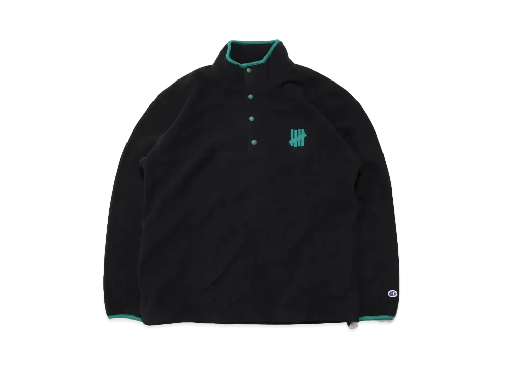 UNDEFEATED CHAMPION POLARTEC SNAP JACKET - C8-N665 "Black"
