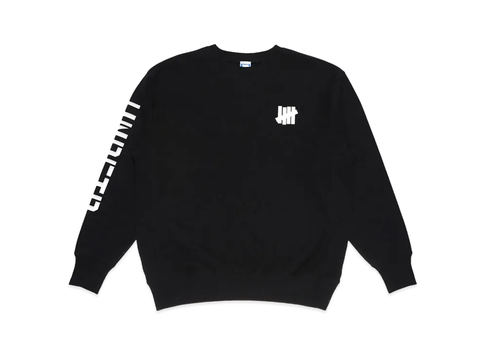 UNDEFEATED STENCIL SLEEVE ICON CREW SWEAT - UL21012 "Black"