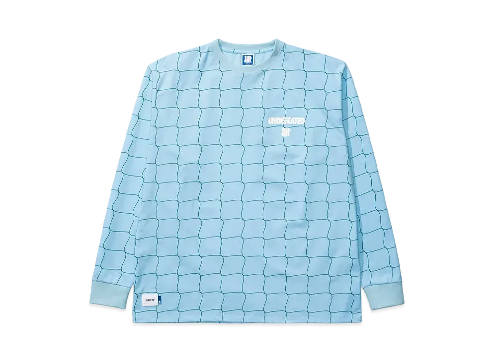 UNDEFEATED NET L/S TOP - 10082 "Light Blue"
