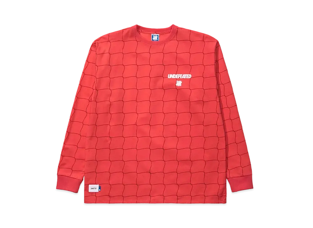 UNDEFEATED NET L/S TOP - 10082 "Red"