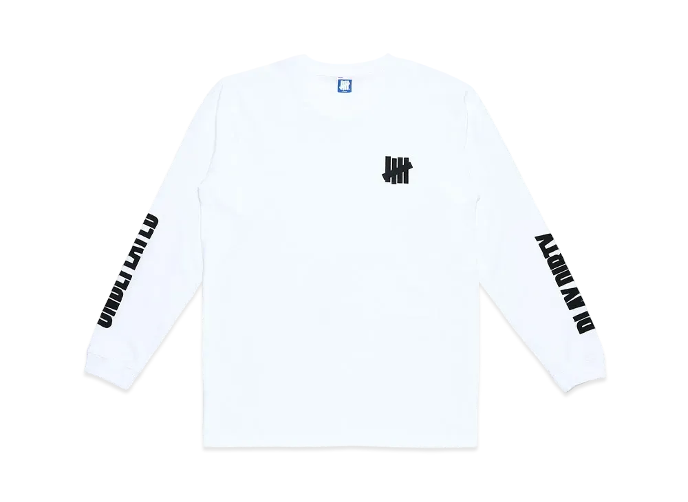 UNDEFEATED ONE TWO L/S TEE - UL21009 "White"