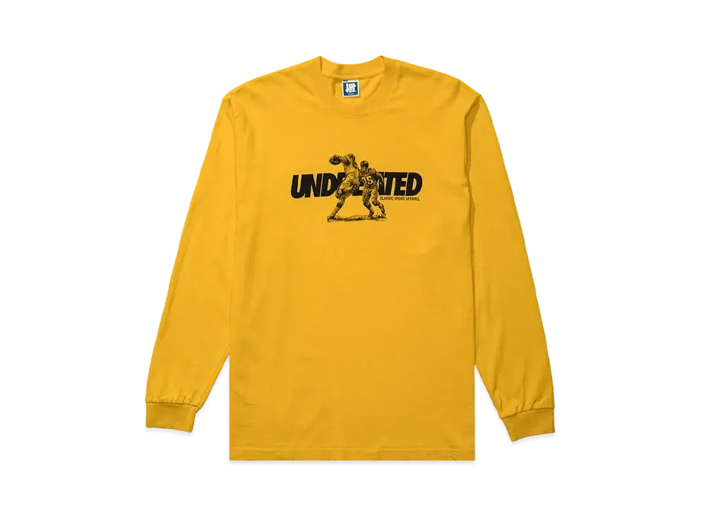 UNDEFEATED RIGER TACKLE L/S TEE - 80269 "Yellow"