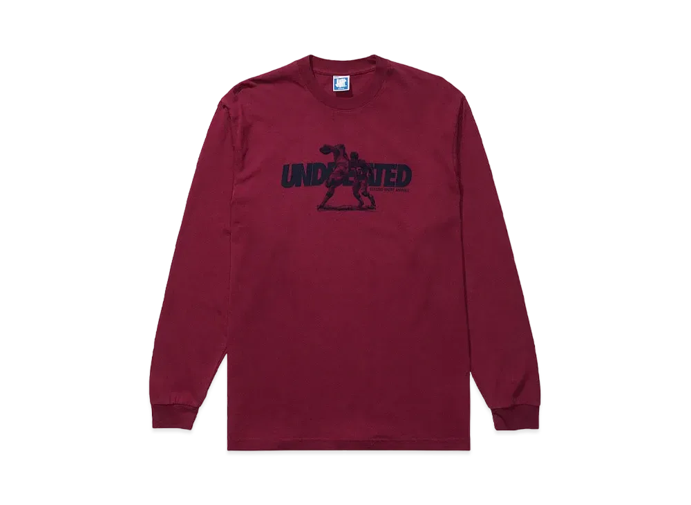 UNDEFEATED RIGER TACKLE L/S TEE - 80269 "Burgundy"