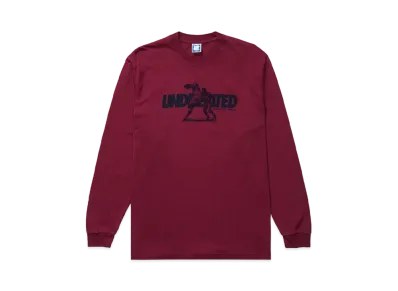 UNDEFEATED RIGER TACKLE L/S TEE - 80269 "Burgundy"