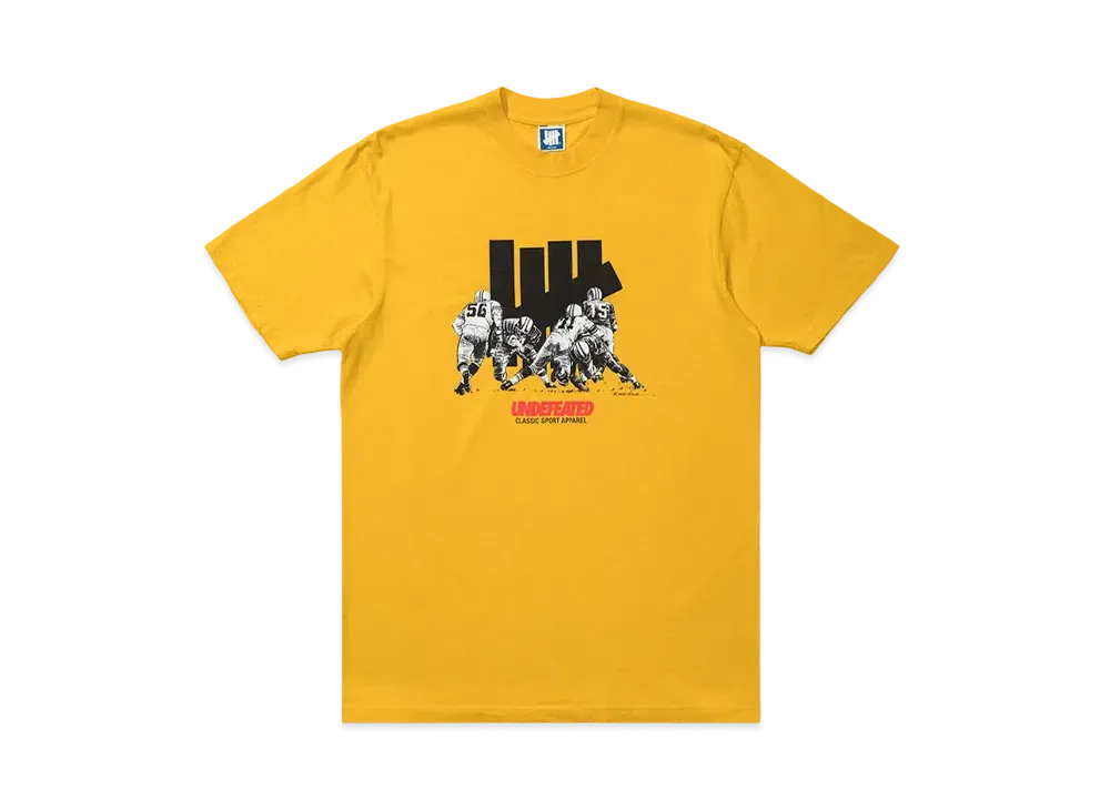 UNDEFEATED RIGER ENDZONE S/S TEE - 80263 "Yellow"