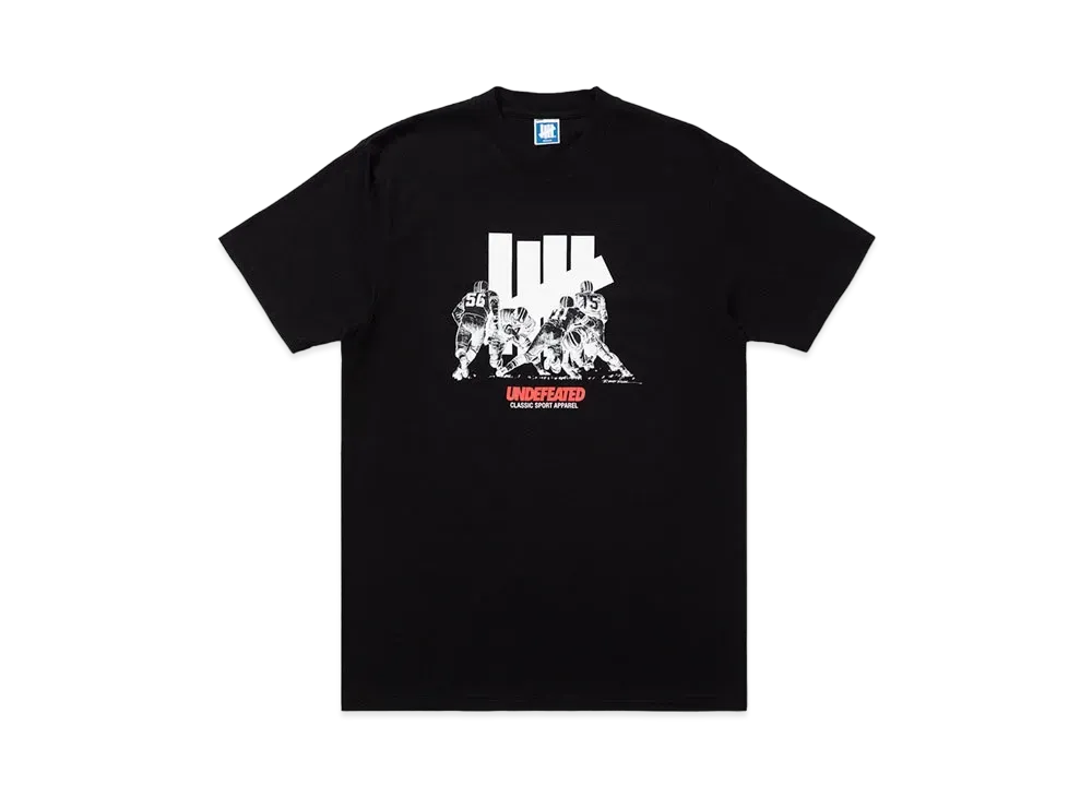 UNDEFEATED RIGER ENDZONE S/S TEE - 80263 "Black"