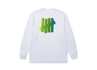 UNDEFEATED GRADIENT ICON L/S TEE - 80266 "White"