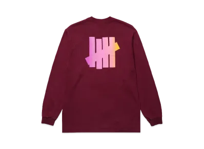 UNDEFEATED GRADIENT ICON L/S TEE - 80266 "Burgundy"