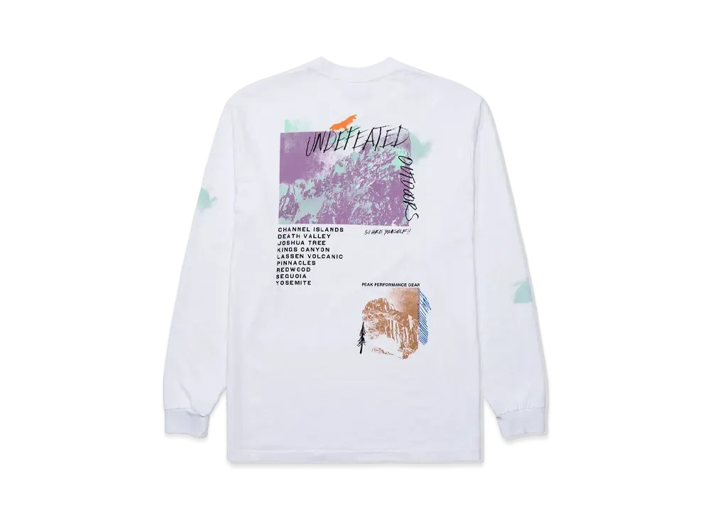UNDEFEATED OUTDOORS L/S TEE - 80270 "White"