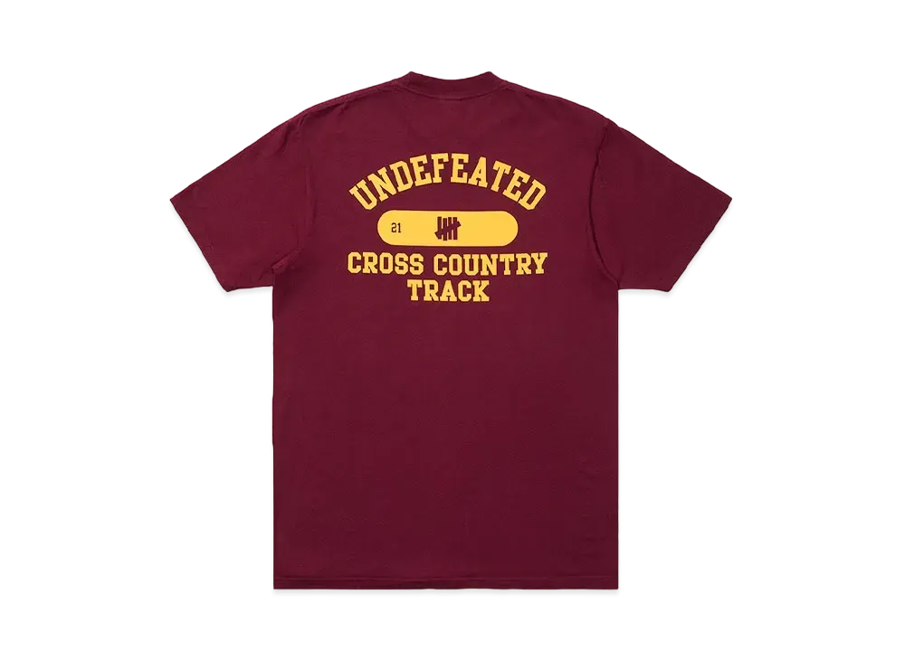 UNDEFEATED CROSS COUNTRY S/S TEE - 80255 "Burgundy"