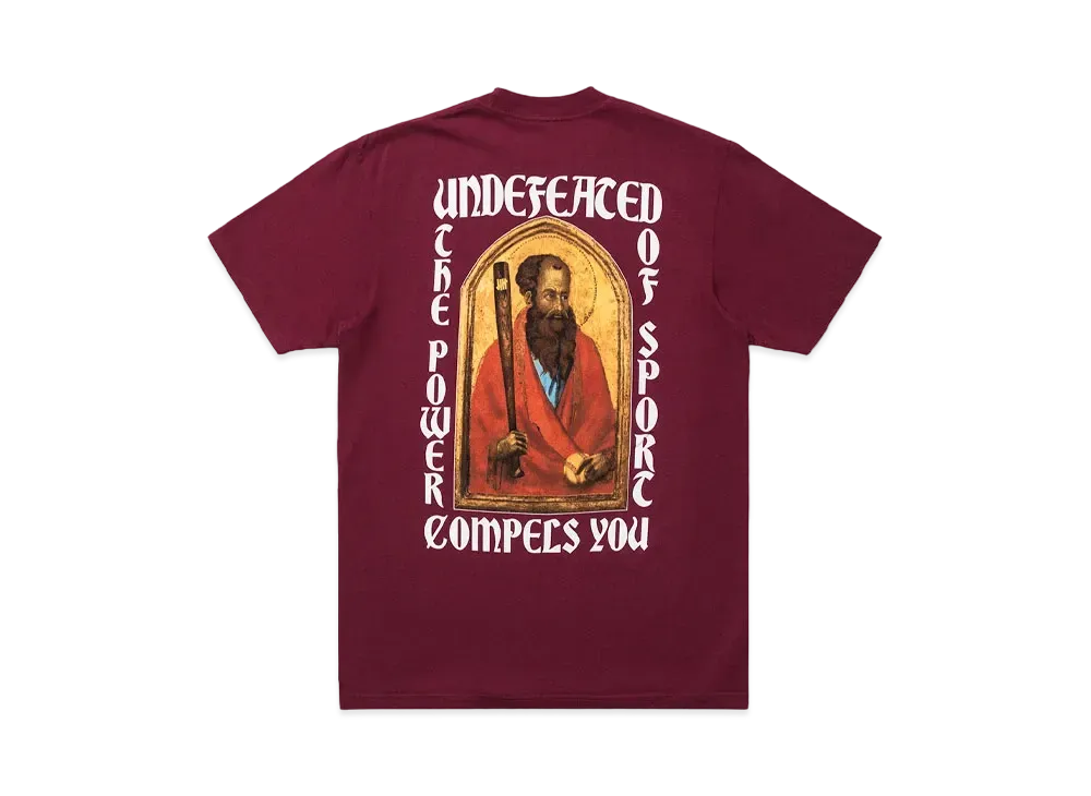 UNDEFEATED POWER OF SPORT S/S TEE - 80253 "Burgundy"