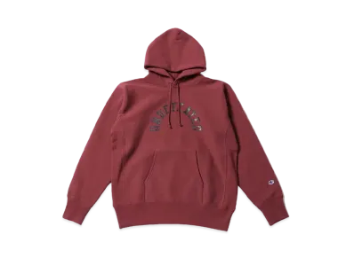 UNDEFEATED CHAMPION ARCH LOGO RW HOOD SWEAT - C8-Q141 "Burgundy"