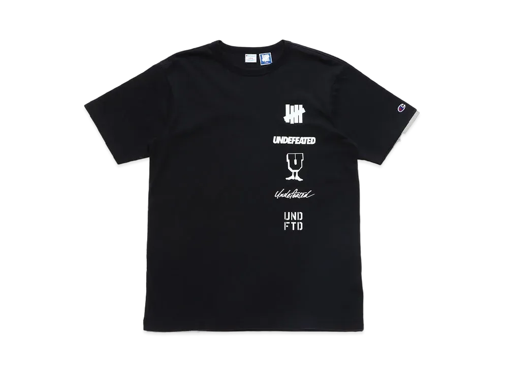 UNDEFEATED CHAMPION LOGO ARCHIVES S/S TEE - C8-T324 "Black"