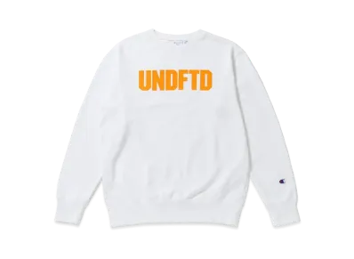 UNDEFEATED CHAMPION UNFTD LOGO CREW SWEAT - C8-S023 "White"