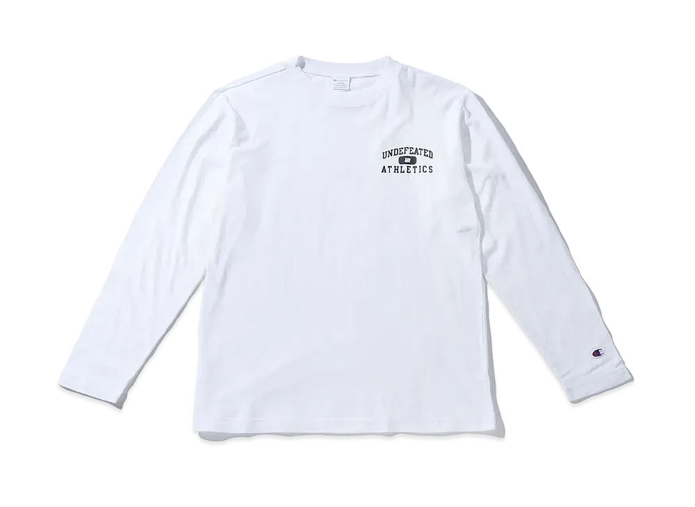 UNDEFEATED CHAMPION ATHLETICS L/S TEE - C8-P408 "White"