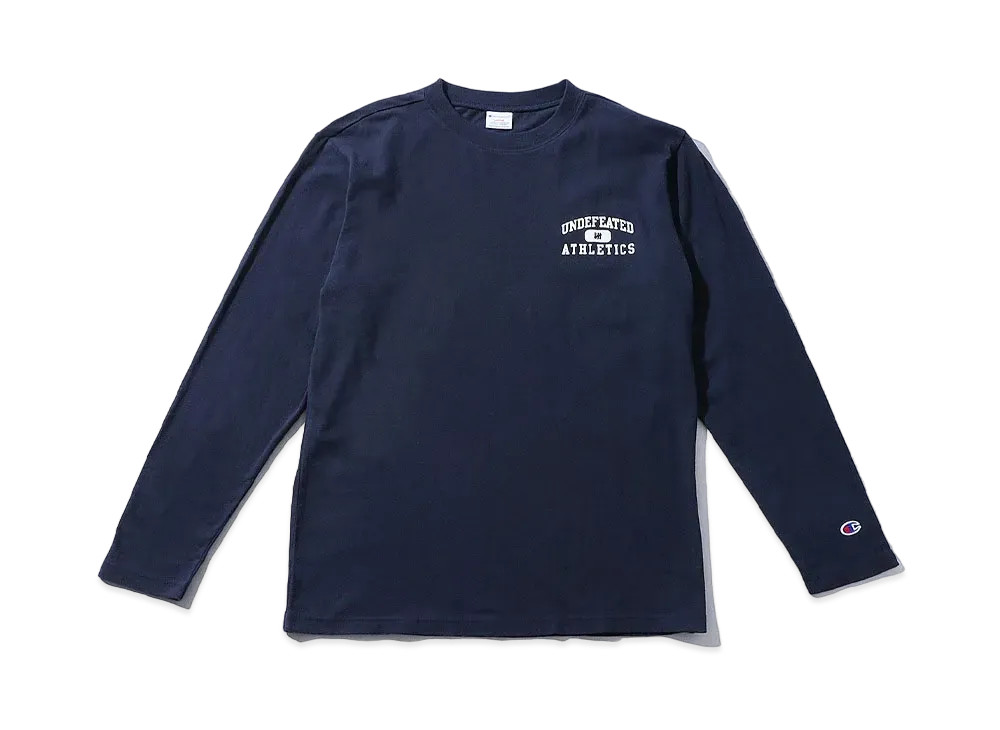 UNDEFEATED CHAMPION ATHLETICS L/S TEE - C8-P408 "Navy"