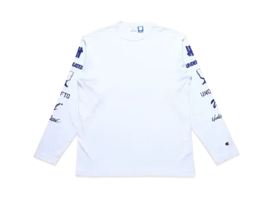 UNDEFEATED CHAMPION LOGO ARCHIVES L/S TEE - C8-T408 "White"