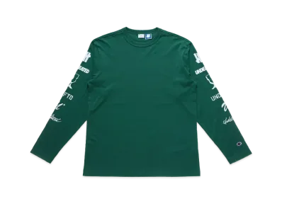 UNDEFEATED CHAMPION LOGO ARCHIVES L/S TEE - C8-T408 "Green"
